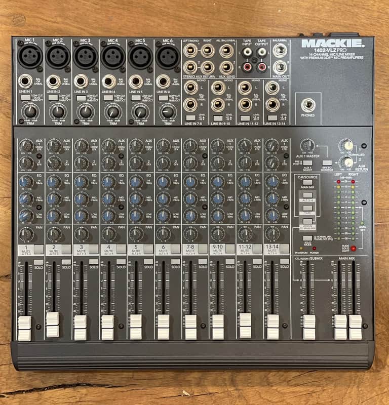 Mackie 1402-VLZ Pro 14-Channel Mic / Line Mixer 2000 - 2007 - Dark Gray image 1