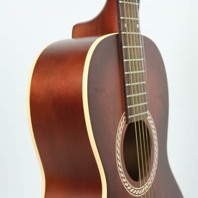 Art & Lutherie AMI Wild Cherry 3/4 Parlor Guitar with Gig Bag image 8