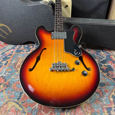 Epiphone Rivoli Reissue Short Scale Semi-Hollow Bass Mudbucker Transducer - 1996 image 15