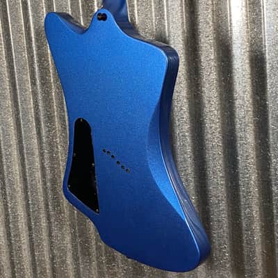 Westcreek Guitars Mirage T Bird Style Dual Humbucker Guitar Blue #0018 Used image 10