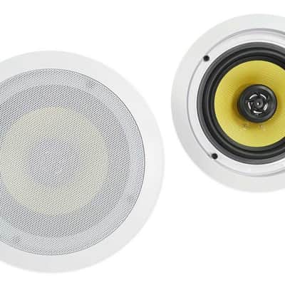 4) Rockville HC65B-LED 6.5" 500 Watt In-Ceiling Home Theater Speakers w/Blue LED image 2