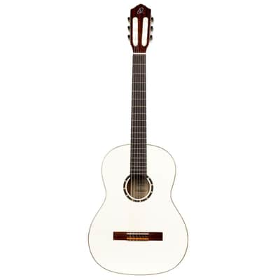 Ortega R121SNWH Family Series 4/4 Classical Slim Neck Guitar 6 String - White + Gigbag image 5