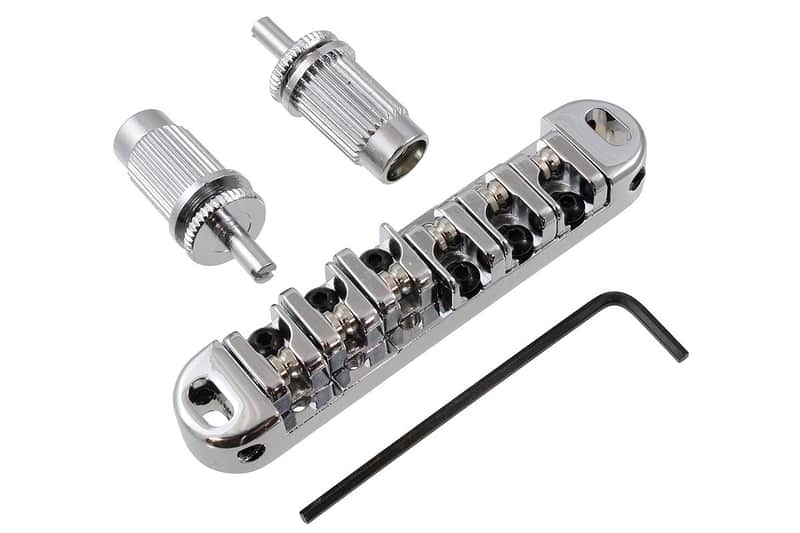 Wilkinson Locking roller saddle bridge, Fits Bigsby B3 B5 B6 B7 - Stay In Tune, fits 4mm Gibson Post image 1