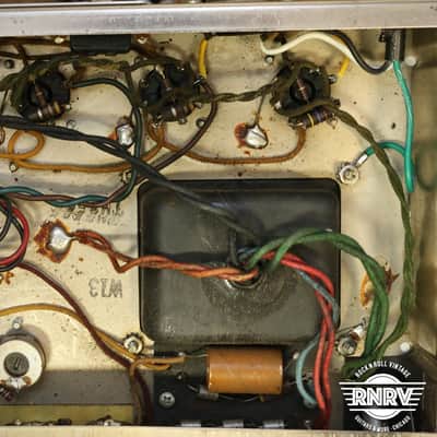 1965 Fender Twin Reverb 2-Channel 85-Watt 2x12" Guitar Combo  Black Panel image 17
