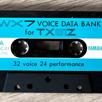 Yamaha TX81Z WX7 Voice Data Bank Cassette Tape // Ultra Rare Collectable!! image 5