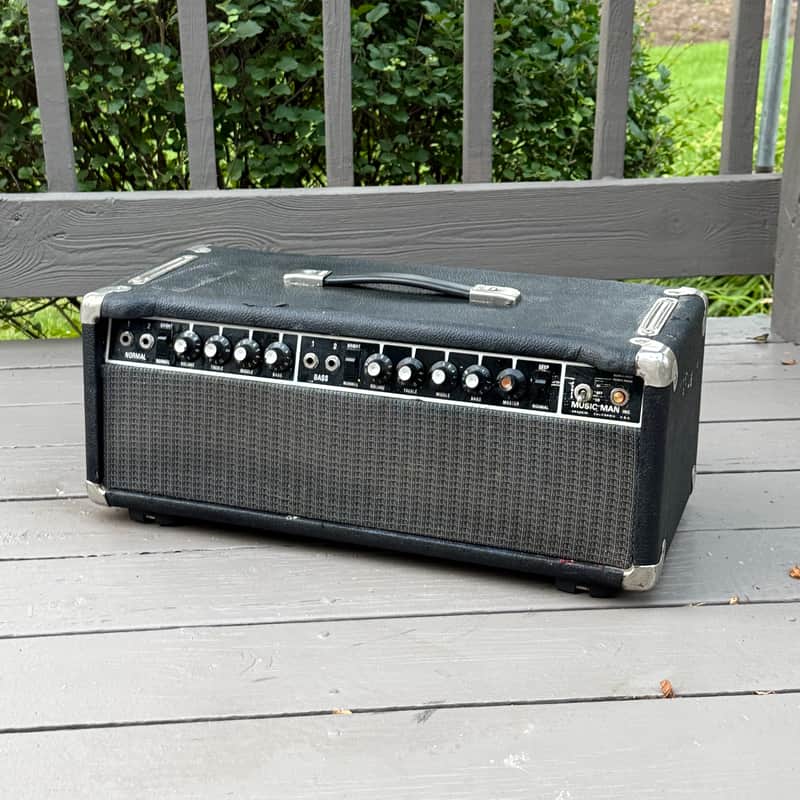 Music Man HD-130 Reverb 2-Channel 130-Watt Guitar Amp Head 1974 - 1979 - Black image 1