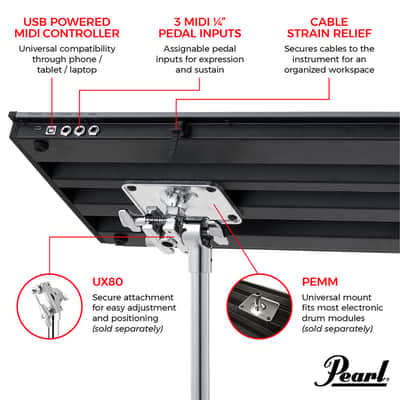 Pearl malletSTATION 3.0 Oct Adjustable Range Electronic Mallet C image 6