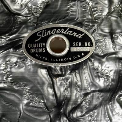 Slingerland Snare Drum 1960s - Black Diamond Pearl image 9