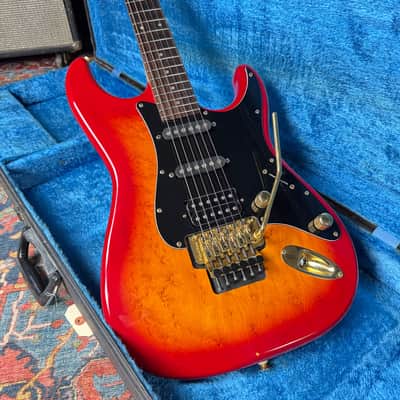 1989 Fender Pro Feel Stratocaster Model STR-75 w/Floyd Rose MIJ Fujigen w/Hard Case image 1