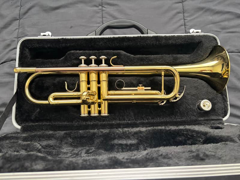 Etude ETR-100 Student Series Bb Trumpet 2010s - Clear-Lacquered Brass image 1