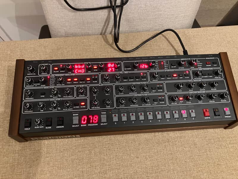 Sequential Prophet-6 Desktop 6-Voice Polyphonic Synthesizer 2018 - 2020 - Black with Wood Sides image 1
