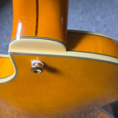 2015 D'ANGELICO EX-BASS - AMBER TIGER FLAME W/OHSC image 19