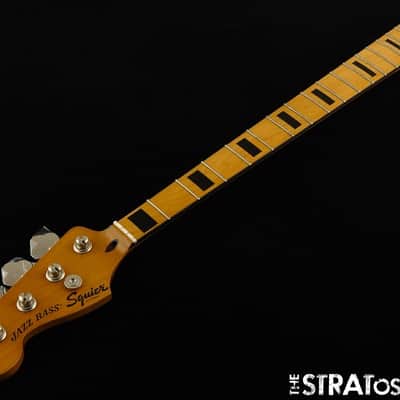 LEFTY Fender Squier Classic Vibe 70s Jazz J Bass NECK & TUNERS Maple Block image 2
