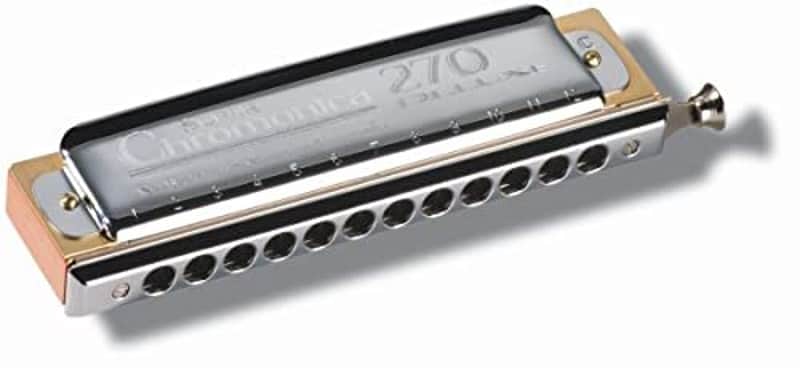 Hohner Super Chromonica 270 Deluxe - Key of C, Silver (7540-C)
