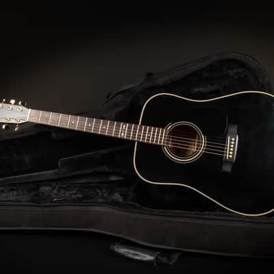 1989 Sigma by Martin DM-4B - Black | Korea Vintage Dreadnought Acoustic Guitar Solid Top | Case image 2