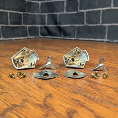 Tama Swingstar Bass Drum Spur Mounts – Vintage 1980s Chrome – Made in Japan – Legendary Grip & Stability image 7