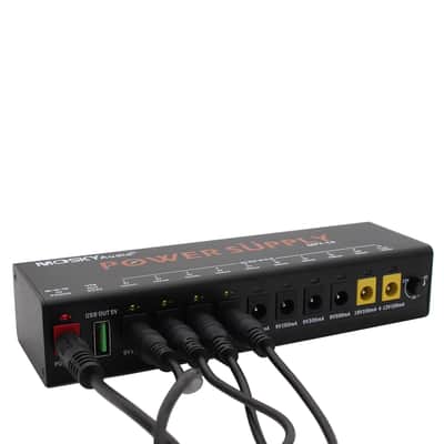 Mosky MPT-10  Guitar Effect Pedal Power Supply 10 DC Outputs/ 5V USB Output for 9V 12V 18V,price include the import duty for US buyer image 4