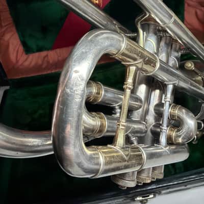True Tone  Buescher C14 Virtuoso Cornet " 1912 - Silver Plated image 15