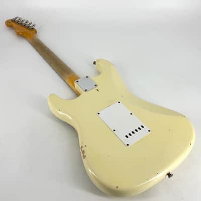 2015 Fender Custom Shop '63 Stratocaster Journeyman Relic - Vintage White image 3