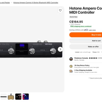 Hotone Ampero Control EC-4 MIDI Controller image 6