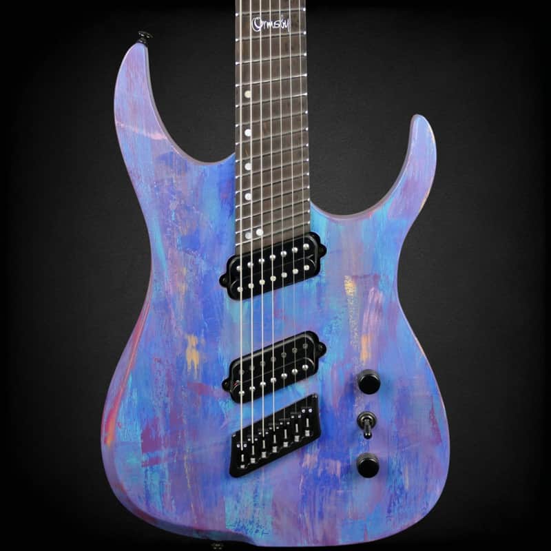 Ormsby Custom Secret Run Hypemachine 7 String Multiscale Customshop HH -Hand Painted - 2018 - w/case image 1