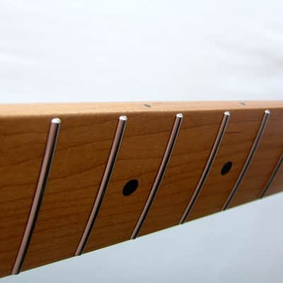 STAINLESS STEEL FRETS / Stratocaster Guitar Neck /Roasted, Vintage Style image 4