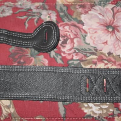 new old stock (no tags) near A+ Perri’s Leathers Ltd BM2DS Guitar Strap, 2" Reversible Black / Gray Italian Premium Leather Guitar Strap, with white double stitching, entire strap is leather padded, Adjustable Length from 42" to 56" image 18