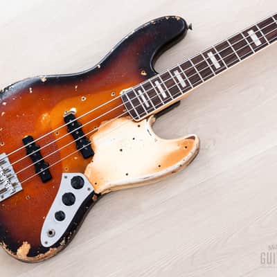 1968 Fender Jazz Bass Sunburst Faux Burst Vintage Bass w/ Case image 1