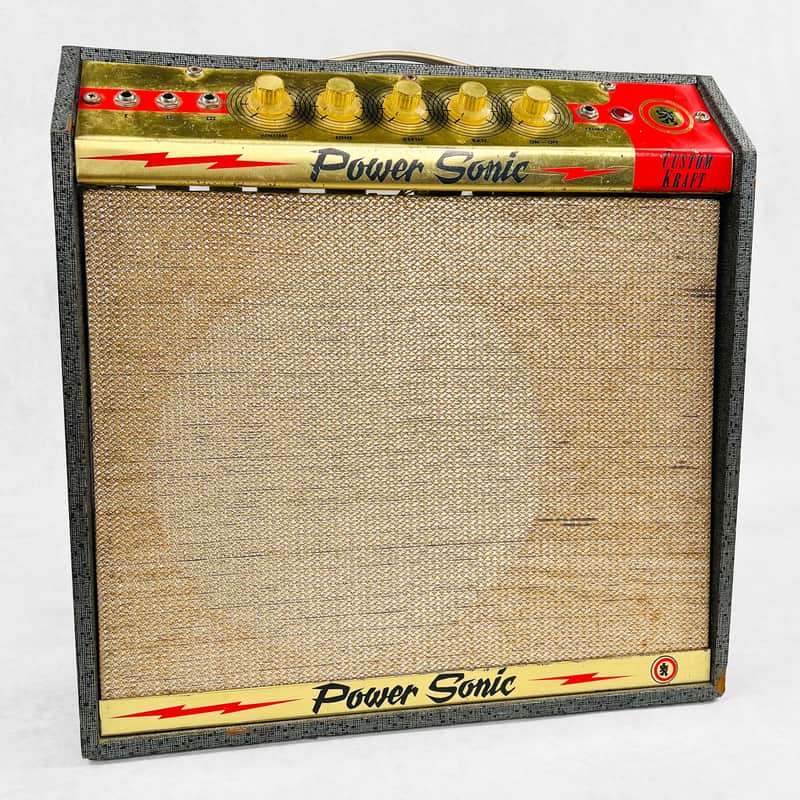 Custom Kraft Power Sonic 1x12" Combo Amplifier 1960s - Black image 1