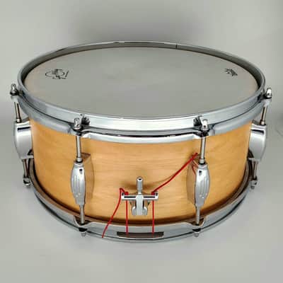 Used George Way Advance Solid Ply Maple Snare Drum 14x6.5 Natural Satin image 3
