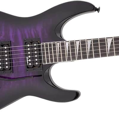 Jackson Dinky Arch Top JS32Q DKA - Transparent Purple Burst image 6