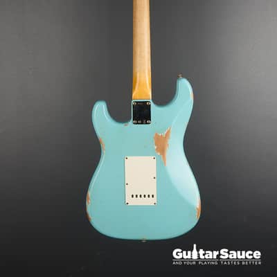 Fender Custom Shop Limited 64 L-Series Stratocaster Heavy Relic Aged 2025 - Daphne Blue (COD 1928NG) image 12