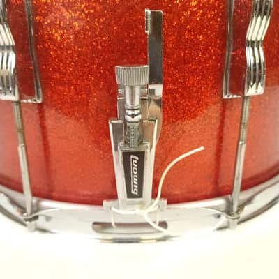 Ludwig 10x14"3Ply Red Sparkle Granitone Snare Drum Vintage75 Marching/Parade P85 image 7