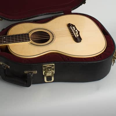Tristani Style 5-18 Terz Parlor Guitar (2020), ser. #001, original black tolex hard shell case. image 12