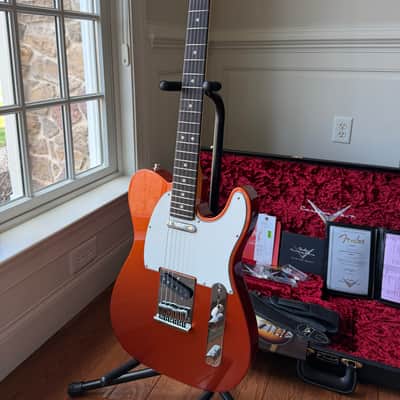 2025 Fender Custom Shop Telecaster W25 Custom Deluxe NOS Limited Edition - Fire Mist Orange image 4