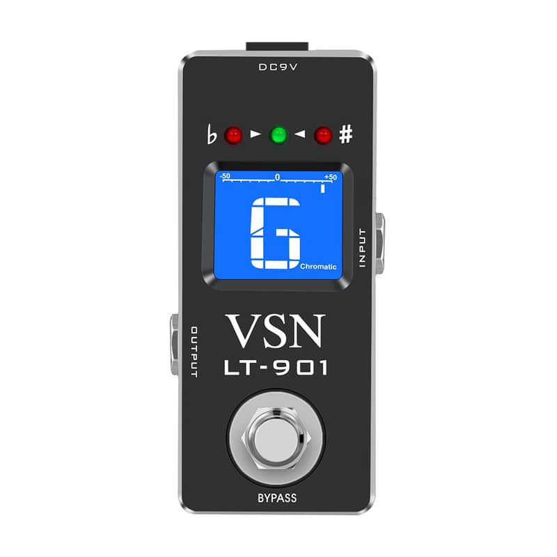 VSN Tuner Pedal,Chromatic Guitar Tuner Pedal Fast and Accuate Tuner for High Precision ± 1 Cent with Pitch Indicator for Electric Guitar and Bass True Bypass Tuning apparatus for musical instruments image 1