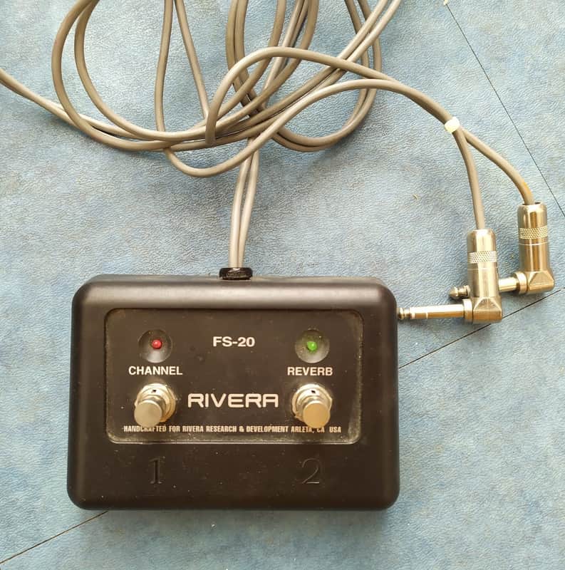 Rivera FS-20 footswitch for all Fender Rivera era Super Champ, Princeton Reverb II, Deluxe Reverb II image 1