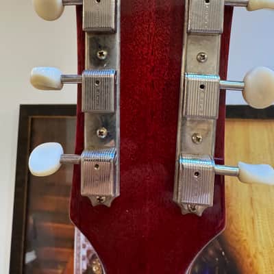 Gibson 1958 Custom Shop Les Paul Junior Double Cut in Cherry Red Nitro, P~90 Dog-Ear, New Dealer Trade, VOS, COA, Faux Alligator HSC and Fab SetUp! image 18