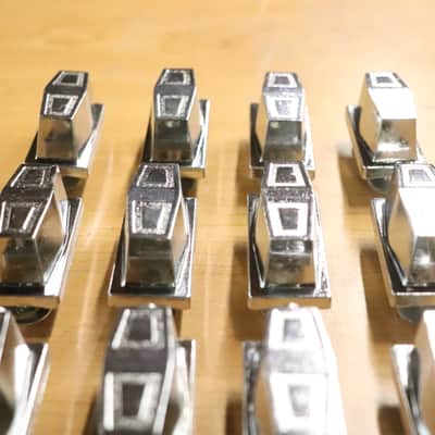 Remo Chrome Tom Drum Lugs 16pk Vintage 1980's #2 image 4