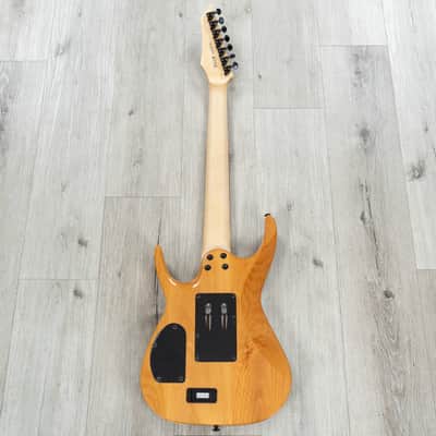 Dean Exile Select 7 Floyd Fluence 7-String Guitar, Natural Black Burst image 5