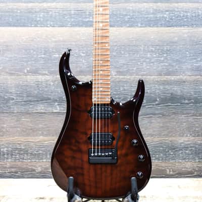 Ernie Ball Music Man JP15 John Petrucci Amber Waves Quilt Electric Guitar w/Case image 2