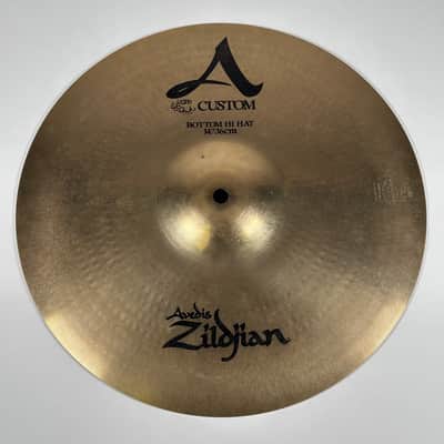 Zildjian 14" A Custom Hi-Hats Set Top & Bottom image 6