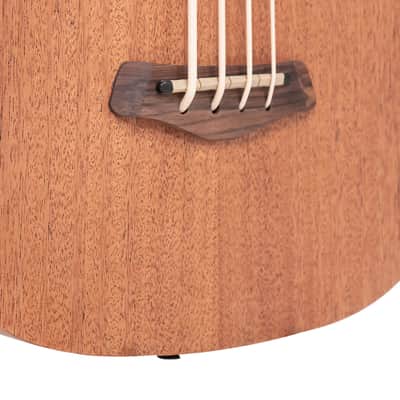 Gold Tone M-Bass25FL/L 25-Inch Scale Fretless 4-String Acoustic-Electric MicroBass w/Hard Case For Left Hand Players image 5