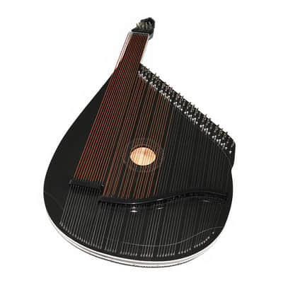 New Traditional Folk Ukrainian Bandura Chromatic String Musical Instrument Very Beautiful and Magnificent Sound! Black image 3