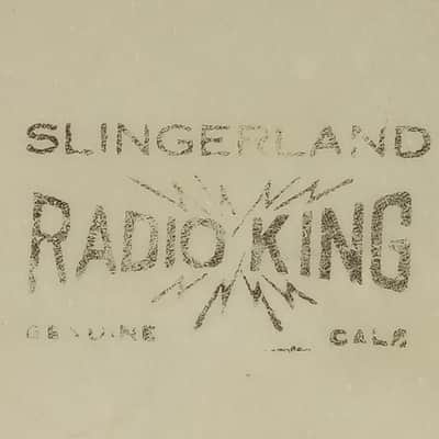 Slingerland 18"Floor Tom/Bass Drum Calf Skin Head Radio King Vintage 40s-50s USA image 2