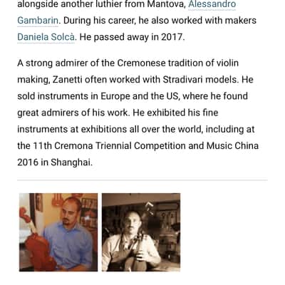 Powerful! Italian Violin by Gianluca Zanetti of Cremona, Italy 4/4 *Watch Video -Extremely Rare Violin image 17