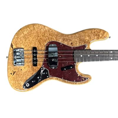 Fender Custom Shop NOS Artisan Jazz Bass, Flame Maple Burl/Rosewood 8.6 LBS *IN STOCK* image 1