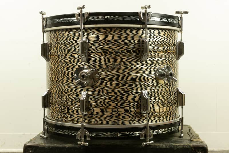 1960s Rogers 14x20 Black Onyx Pearl Bass Drum image 1