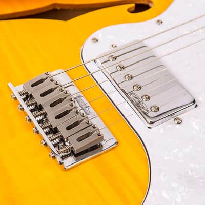 Vintage Reissued Series V72HFTB Flame Top w / 2 Humbuckers, Tobacco Burst image 5