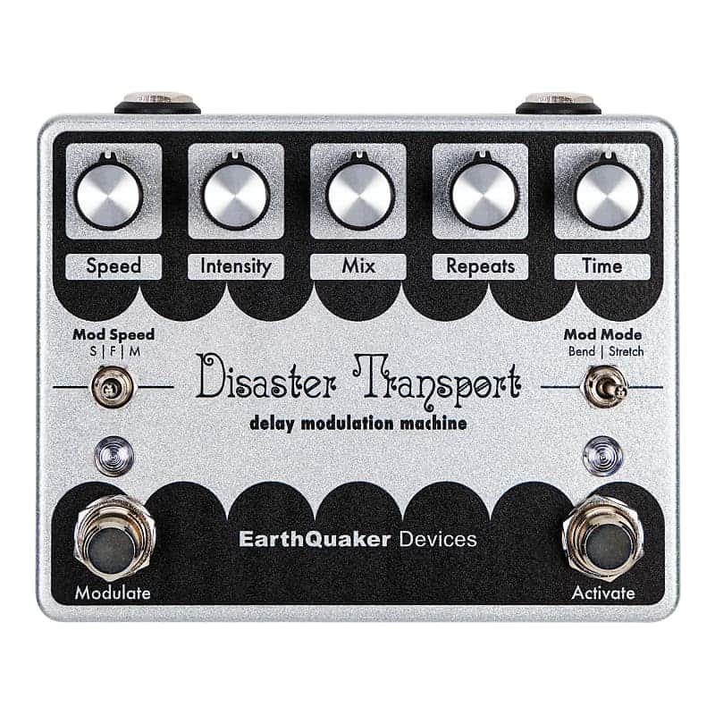 Mint EarthQuaker Devices Disaster Transport Delay Modulation Machine Legacy Reissue 2023 - Silver / Black image 1